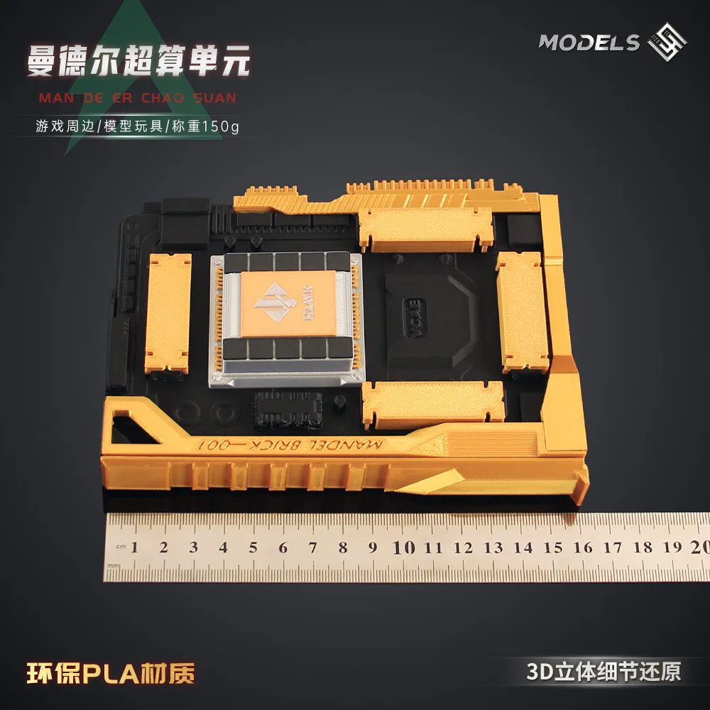 دلتا فورس لعبة الدعائم ماندل وحدة الكمبيوتر الخارقة ثلاثية الأبعاد مطبوعة لعبة مجسمة حلية جمع الشكل #3