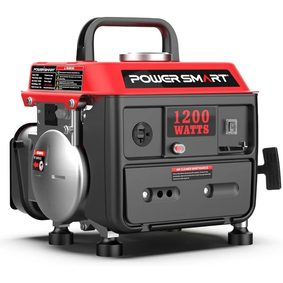 

1200-Watt Portable Generator with Super Quiet Ultralight Design for Outdoor Camping Emergency Backup Power and Remote Location