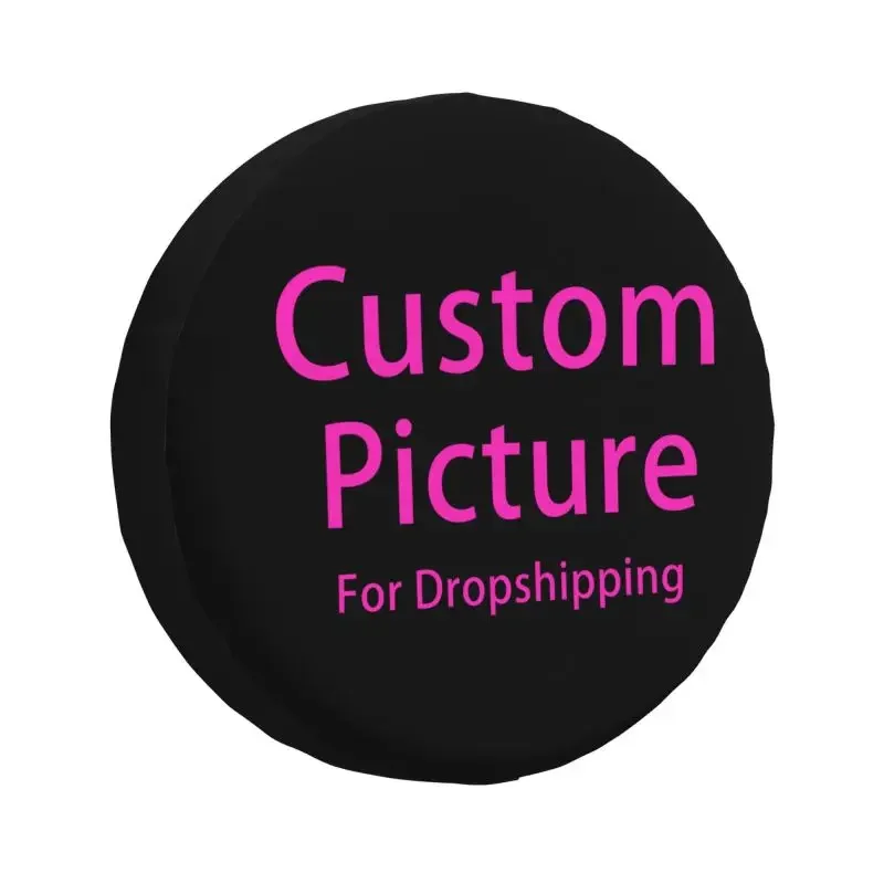 

Personalized Custom Photo Logo Tire Cover 4WD 4x4 RV Customized DIY Print Spare Wheel Protector for Jeep Wrangler 14" 15" Inch