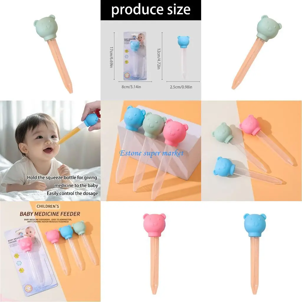 

090B Silicone Infant Dropper Feeding Tool PP Liquid Dispenser Compact Travel Size
