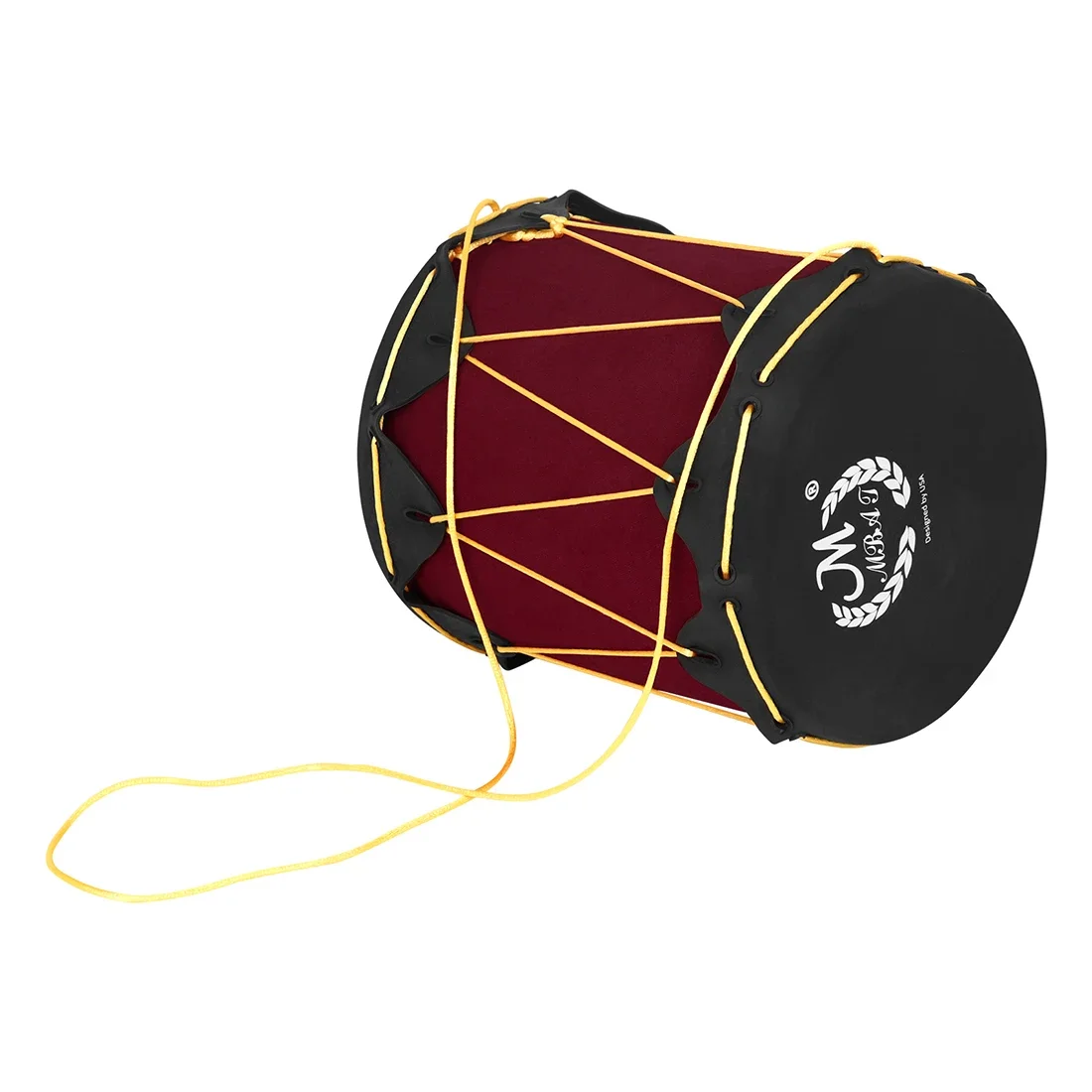 Rubber Skin Drum Indian Drum Tambourine With lanyard Can Be Carried Percussion Instrument Sturdy and Durable With Drumsticks