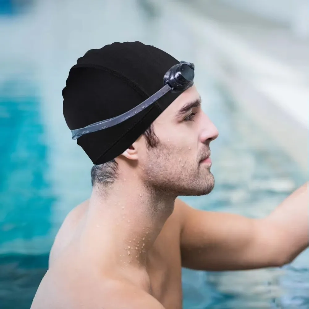 Gorro de natación impermeable elástico talla única para piscina - imagen 5