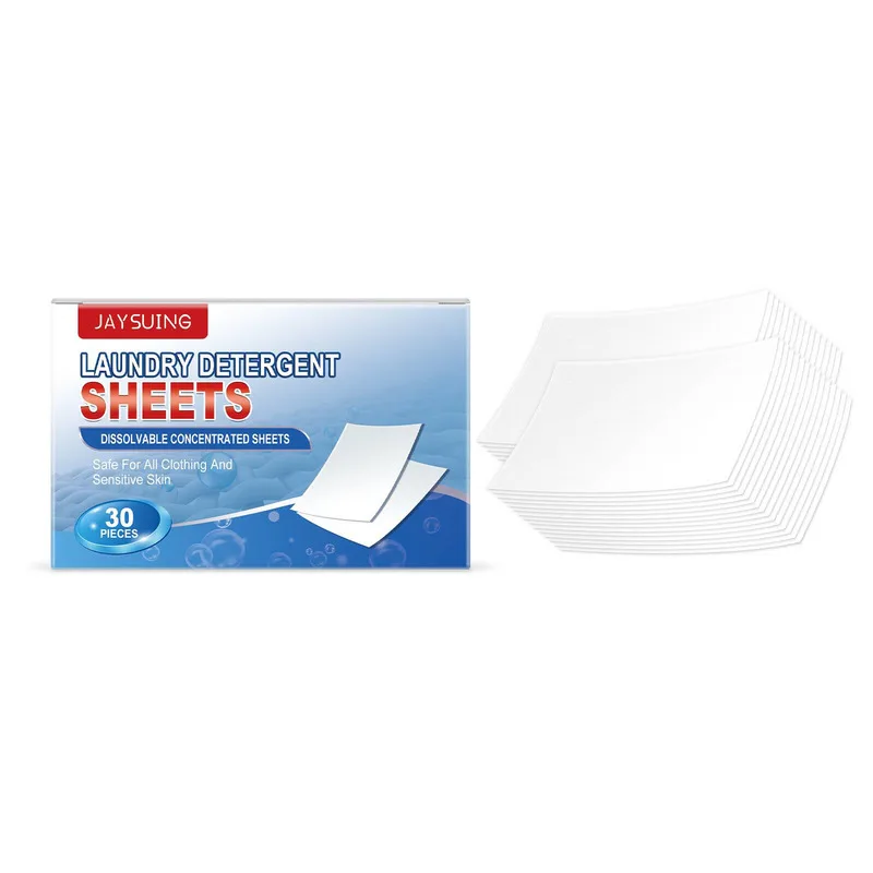 

Jaysuing Laundry Detergent Sheets Gentle Care Removes Odors Oil Stains Long-Lasting Scent Quick-Dissolving No Residue
