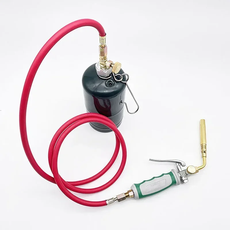 Gas Welding Gun With 1.6m/5.3ft Control Valve Self-closing Air Hose Propane Butane Gas Cylinder High Temperature Welding Torches