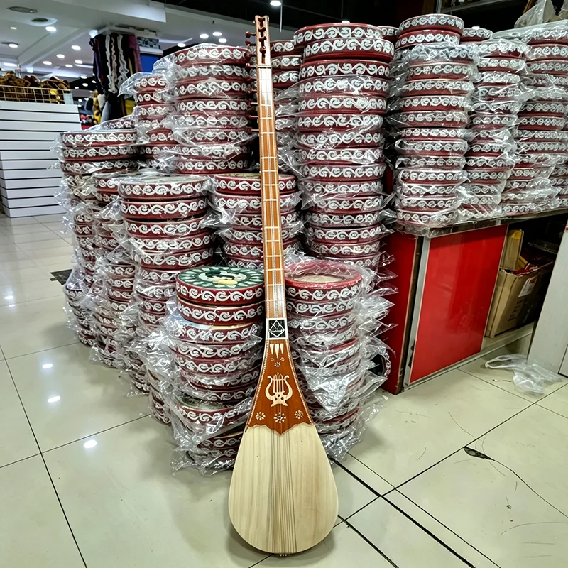 140CM Satar Xinjiang Uyghur Traditional Satar 13 String Professional Stringed Instrument Handmade Adult Beginner Practice Satars