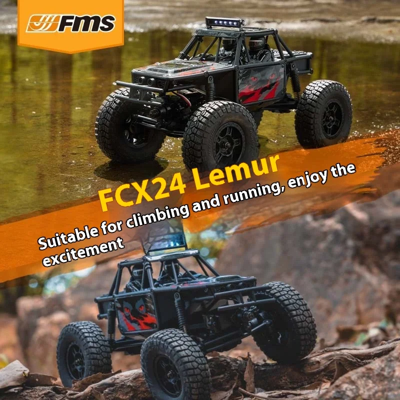 LMR24 1:24 مقياس 4WD زاحف عزم دوران عالي - متسابق الروك الواقعي مع محاور منفذ ومقياس تفصيل نموذج طبق الأصل Pro RTR لعيد الميلاد