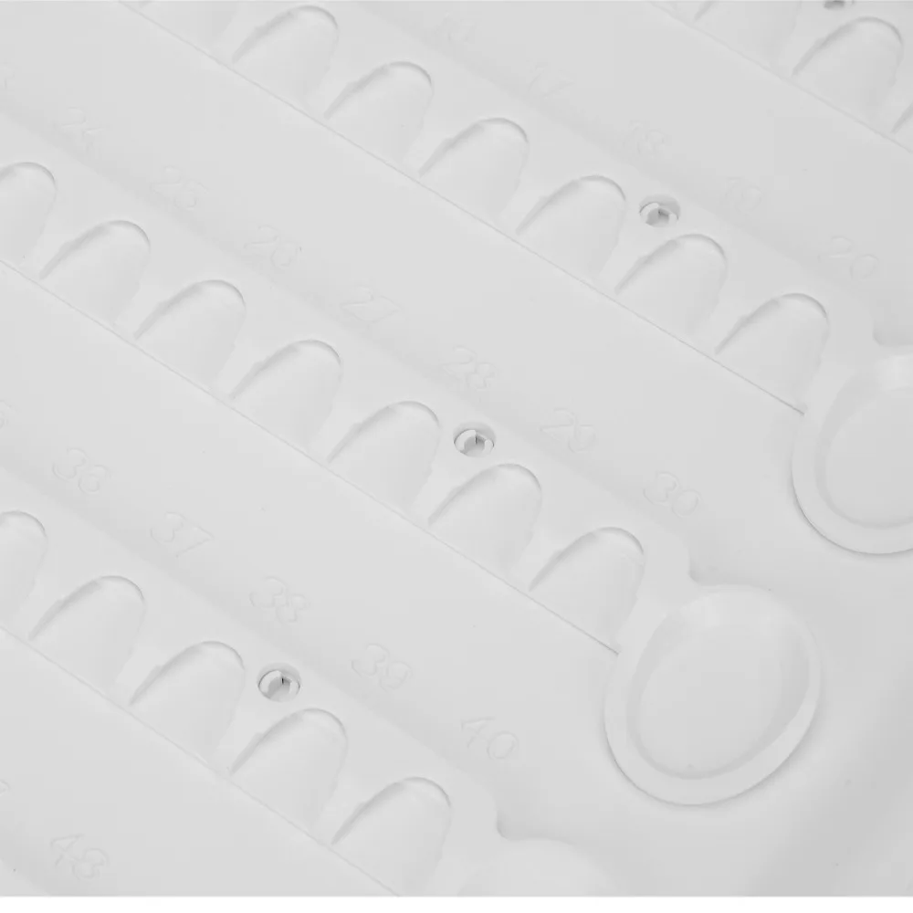 Detachable Nail Gel Polish Display Book Plastic Transparent Replacement Nails Nail Swatch Book 120 Capacity Colorful Tips