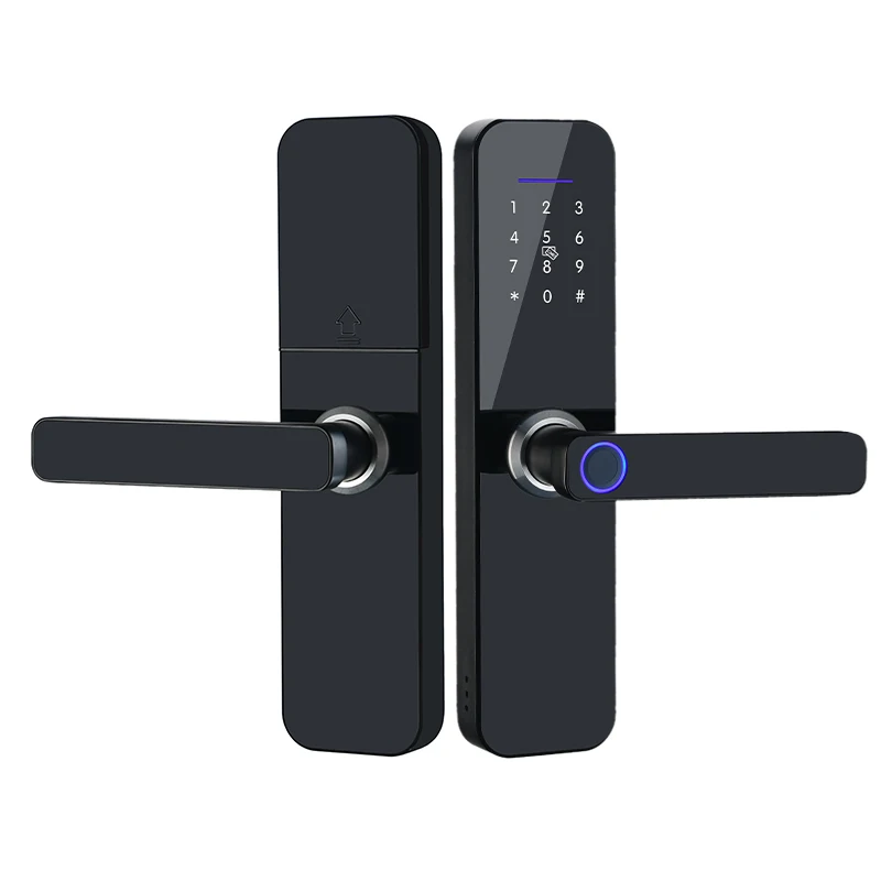 XIMI-Bloqueio Tuya Fingerprint Door Lock, Tuya APP, Smart Biometric e RFID Code Lock, TT Lock, New Arrival, 2021