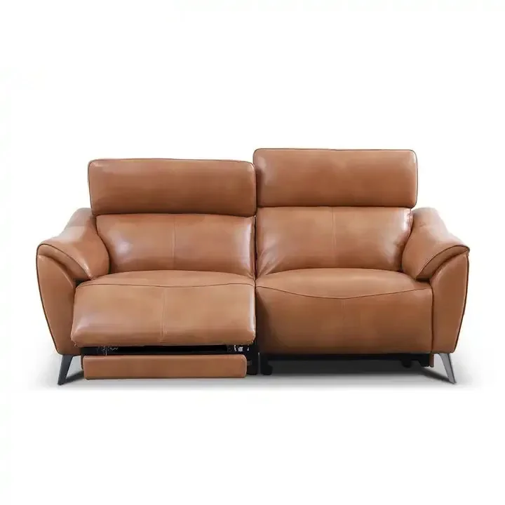 

For recliner function sofa strong leather cinema couple seat sofa living room 2 seat leather sofa