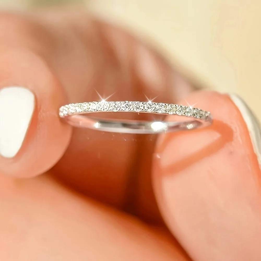 1pcs Charm Ring for Women DIY Design Oval Ring Engagement Wedding Ring Anniversary Gift Jewelry