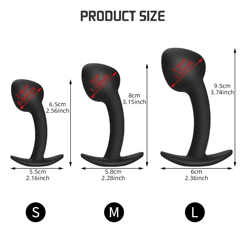 Prostate Massage Penis Fake Insert G Spot Unisex Toy for Man Women Silicone Anal Butt Plug Wearable Stimulation Ball Dildo 18+