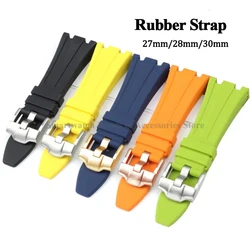 27mm 28mm 30mm Silicone Watch Strap for Oak Offshore Series Waterproof Rubber Watch Band Soft Belt Men Women Bracelet Wrist Band