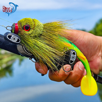 Rosewood Mouse Baby Swimbait Bucktail Mouse Lure Mustache Rig Muskie Pike Fishing Game Hand-Tied Deer Hair Body Solid Rig Tackle
