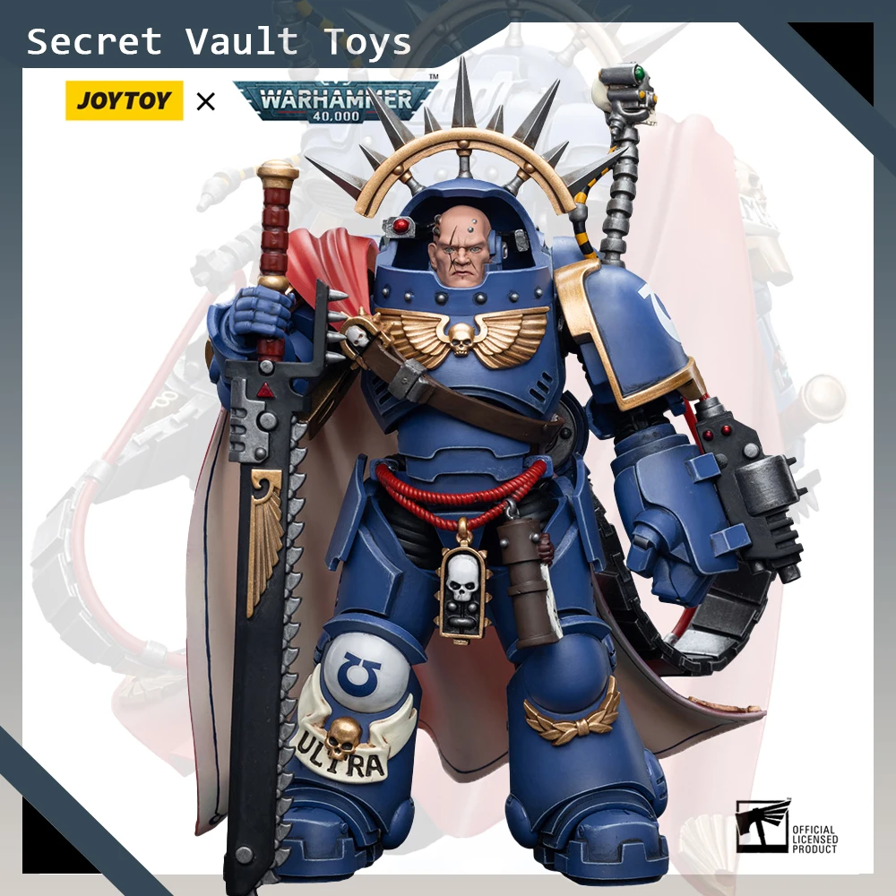 

JOYTOY Warhammer 40k Ultramarines Captain in Gravis Armour 1/18 Action Anime Figures Desktop Ornament Collectible Military Model