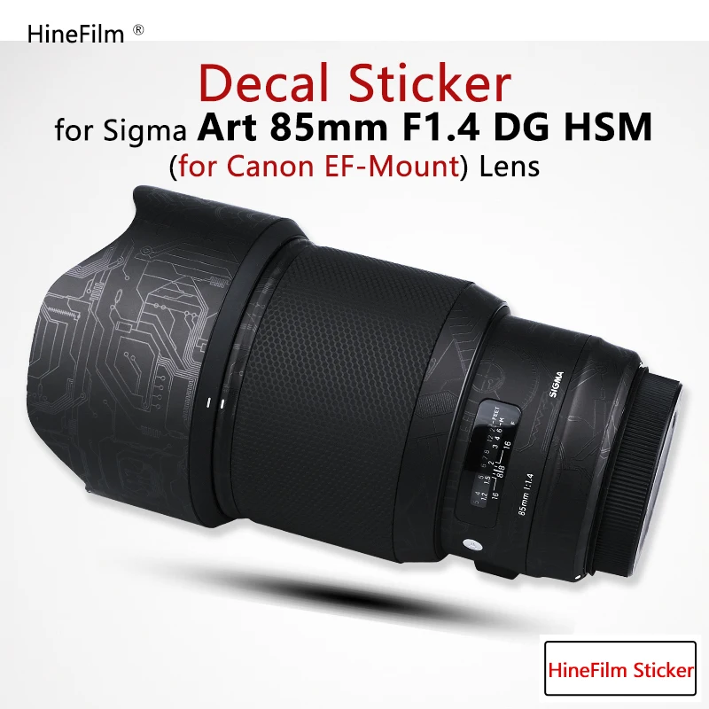 

Hinefilm Skin for Sigma 85 F1.4 Art for Canon EF Mount Lens Sticker for Sigma Art 85mm f/1.4 DG HSM Lens Wrap Cover 85 1.4 Skin