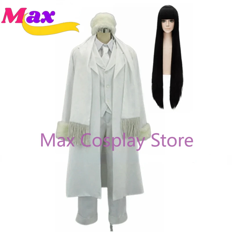 

Костюм для косплея Max Cos B-girly, полный комплект, топ + брюки + пальто + жилет + шляпа + шарф, парик любого размера под заказ