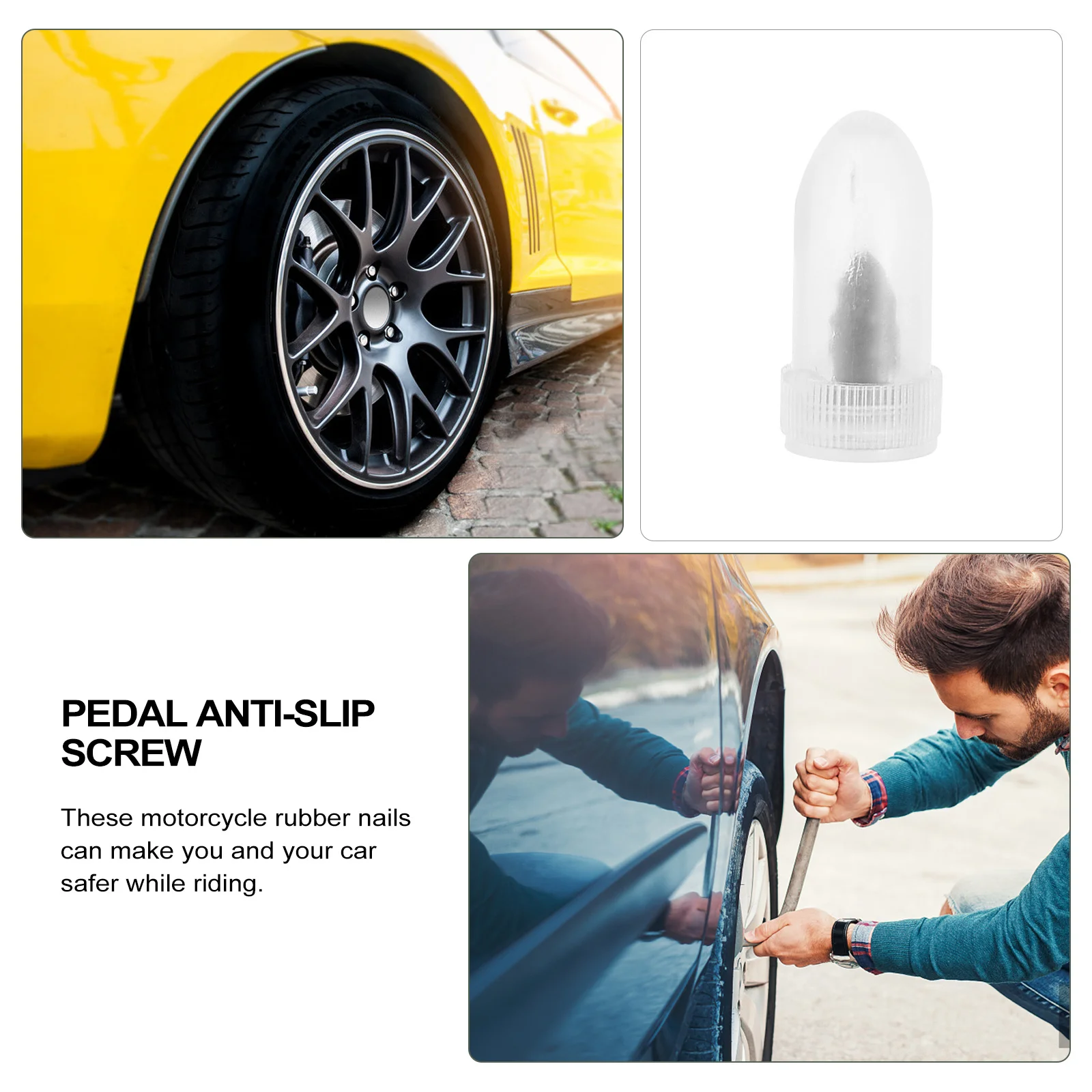 

10Pcs Tire Screws Winter Wheel Spikes High Hardness Anti Skid Lightweight Durable Motorcycle Protection Anti Skid Nails