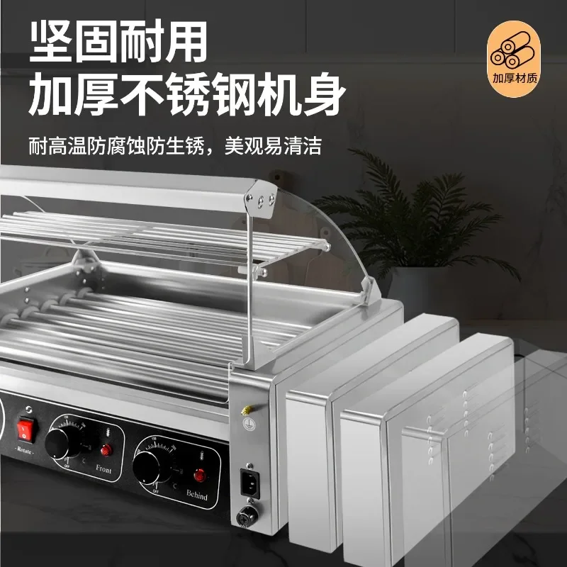 Hot dog commercial fully automatic stall household ham crispy sausage cross-border