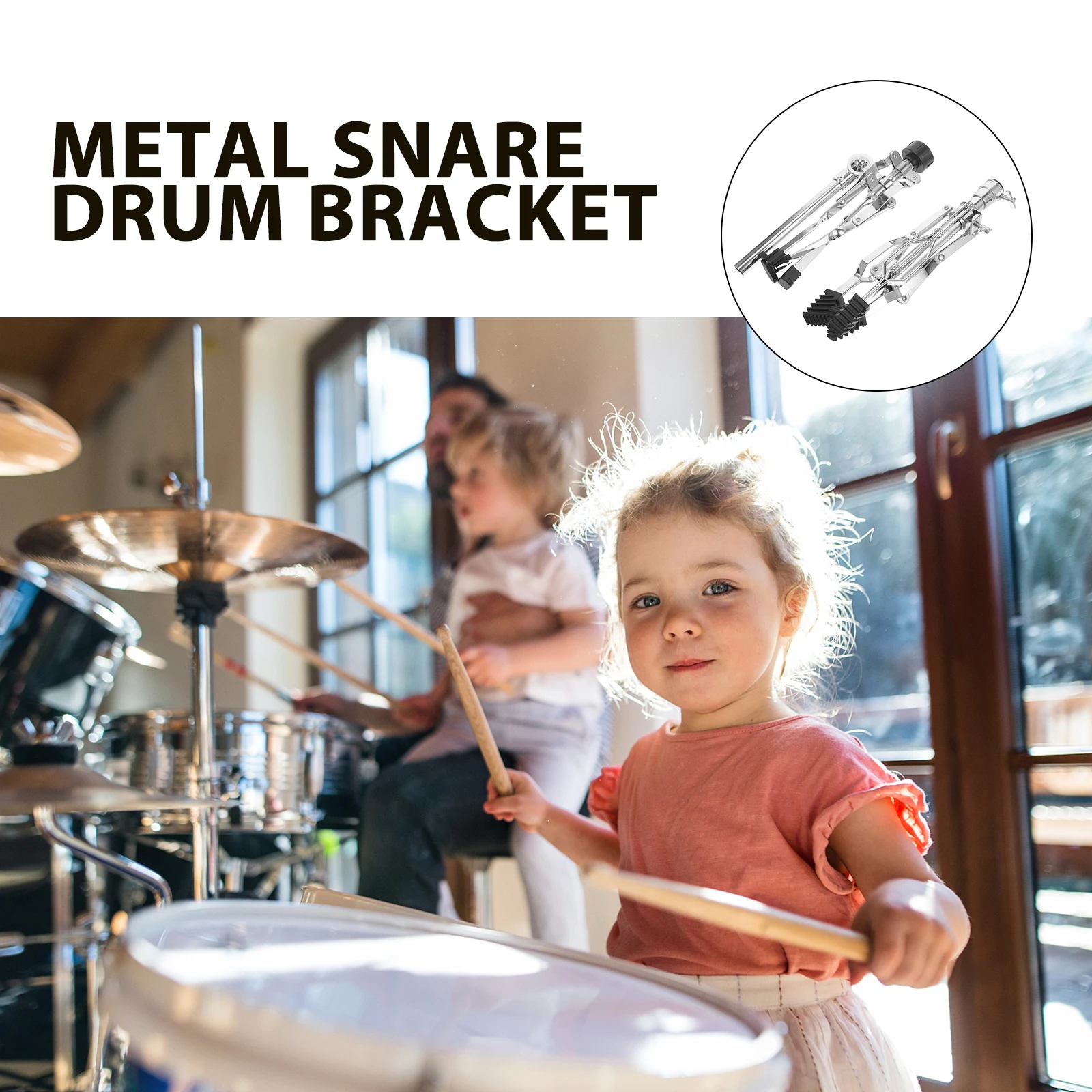 

Snare Drum St Metal Bracket Adjustable Holder Rack Foldable Practice Pad Drumstick Shelf Accessories Beginner Professional