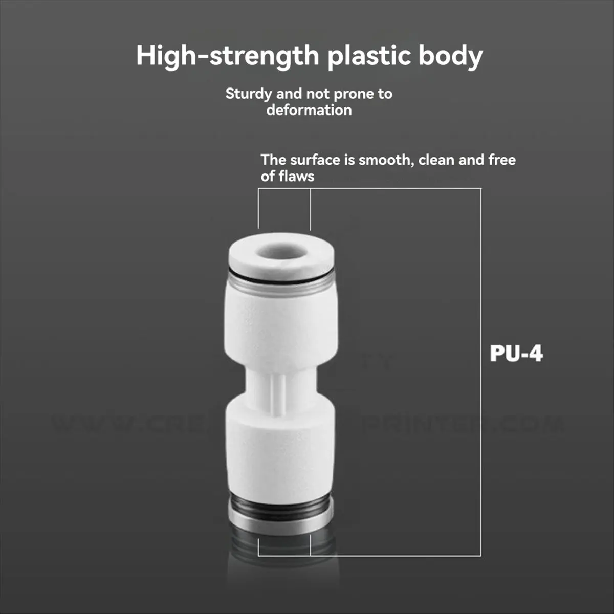 AU47-10pcs PTFE Tube Pneumatic Connector for Bambu Lab X1 P1 3D Printers for 1.75mm Filament Essential 3D Printer Part