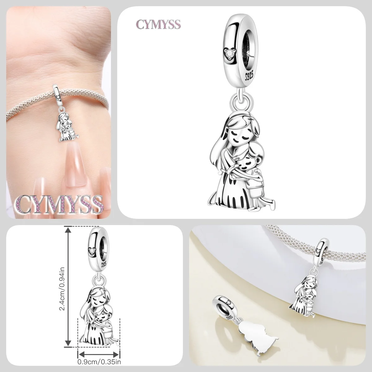HEIßER 925 Sterling Silber Cartoon Charakter Arzt Krankenschwester Paare Perlen Fit Frauen Armbänder Charms DIY Geburtstag Party Geschenke Schmuck – Detail 27