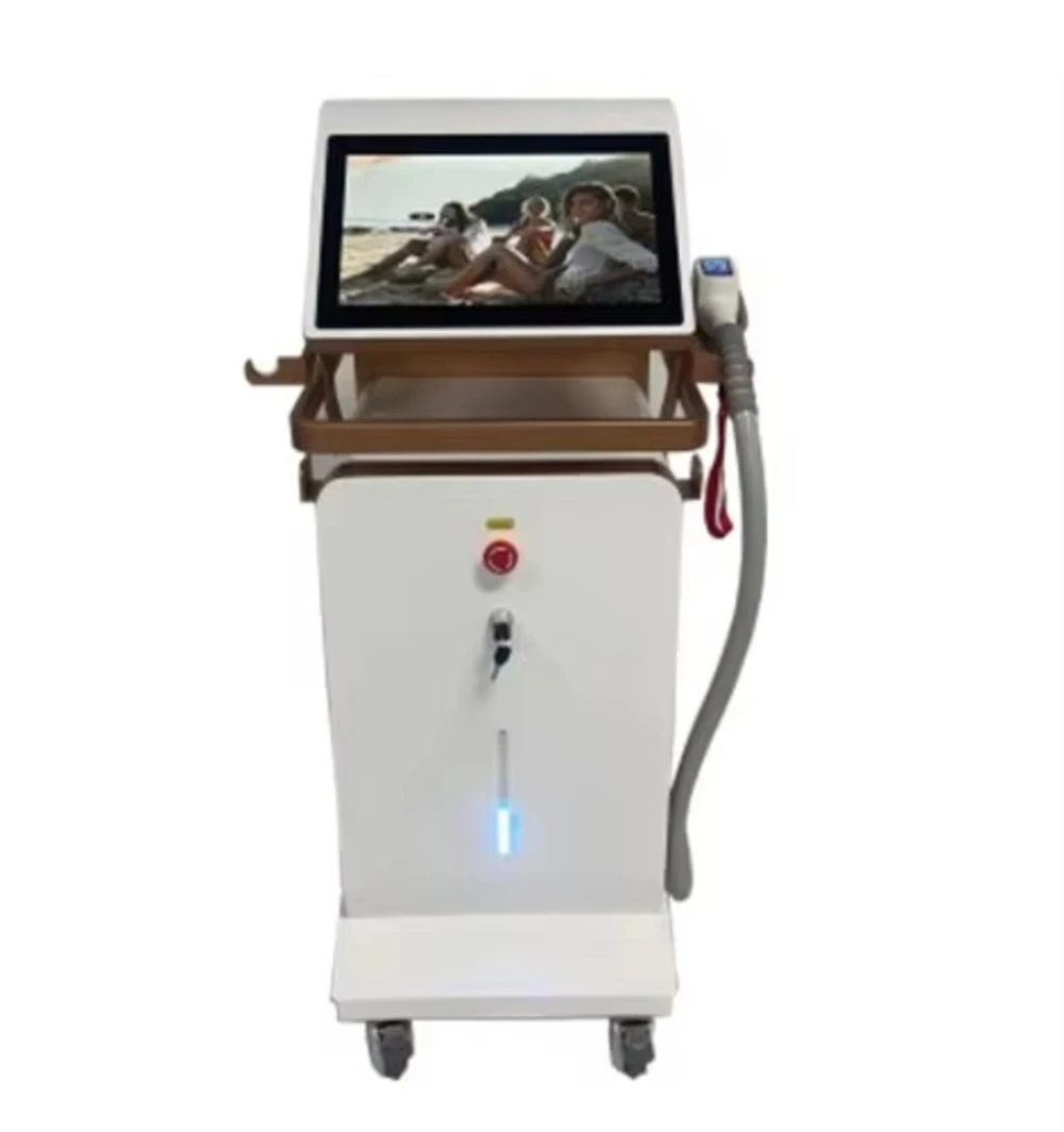 Painless depilatory laser vertical 808nm hair removal diode laser machine