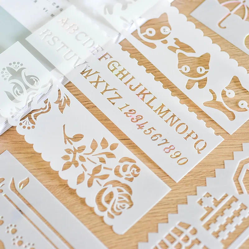 8 шт., полые трафареты для рисования