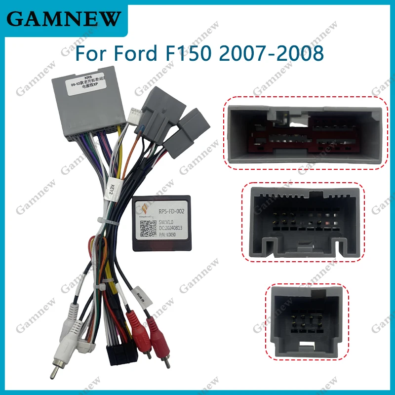 

Car Wiring Harness Adapter Canbus Box Android Power Cable For Ford Explorer Escape Edge Expedition Mustang F150 F-150 RP5-FD-002