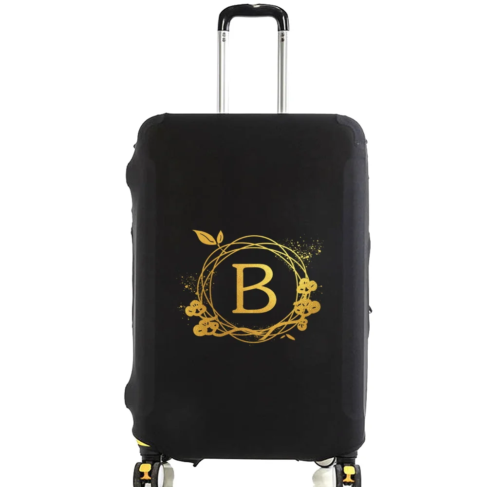 Elastic Thicken Luggage Protective Cover Suitable18-32 Inch Trolley Case Suitcase Dust Cover Wreath Letter Travel Accessories