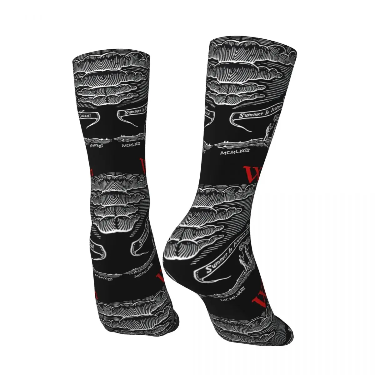 Retro Awesome Men's compression Socks Unisex The Wicker man Harajuku Pattern Printed Novelty Crew Sock