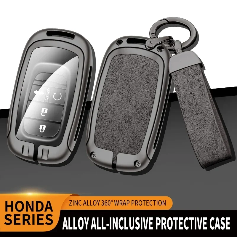 

Zinc Alloy Car Key Case For Honda Civic 2022/2023 Models Remote Control Protector For Honda Accord Special Key Cover Keychain
