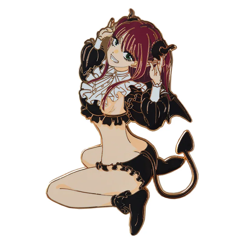 

My Dress Up Darling Brooch Kitagawa Marin Enchanting Enamel Metal Badge Pin Anime peripherals