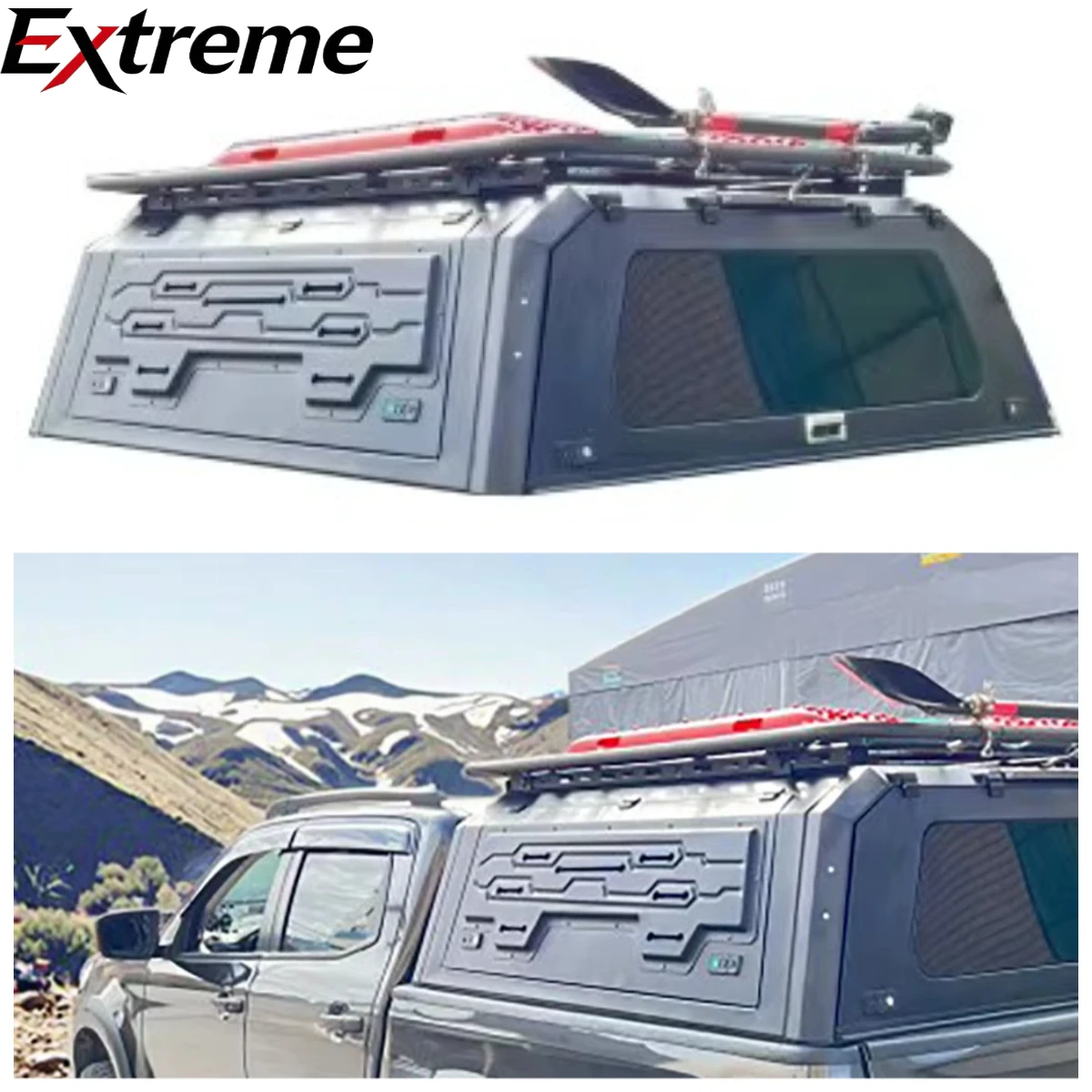 High Quality Waterproof Isuzu/Jiangxi Isuzu DMA/DMA Off-Road Pickup Truck Canopy Foldable Aluminum Alloy Hardtop Cargo Tonneau