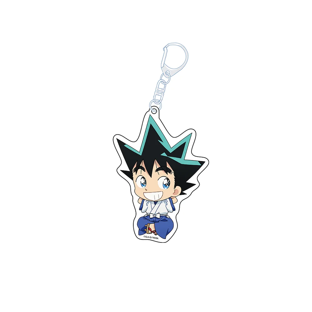Yaiba Kurogane Mine Sayaka Takeshi Onimaru Sasaki Kojirou Gerota Gerozaemon Acrylic Keychain Bag pendant anime goods Fans Gifts