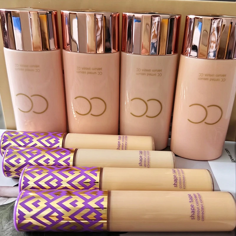 Hot Selling Brand 6-color CC Essence Liquid Foundation Moisturizing Natural Coverage Dark Circles Waterproof Concealer Cosmetics