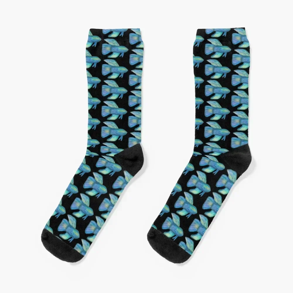 

Betta fish Socks Rugby sport hiking Socks For Men Women's