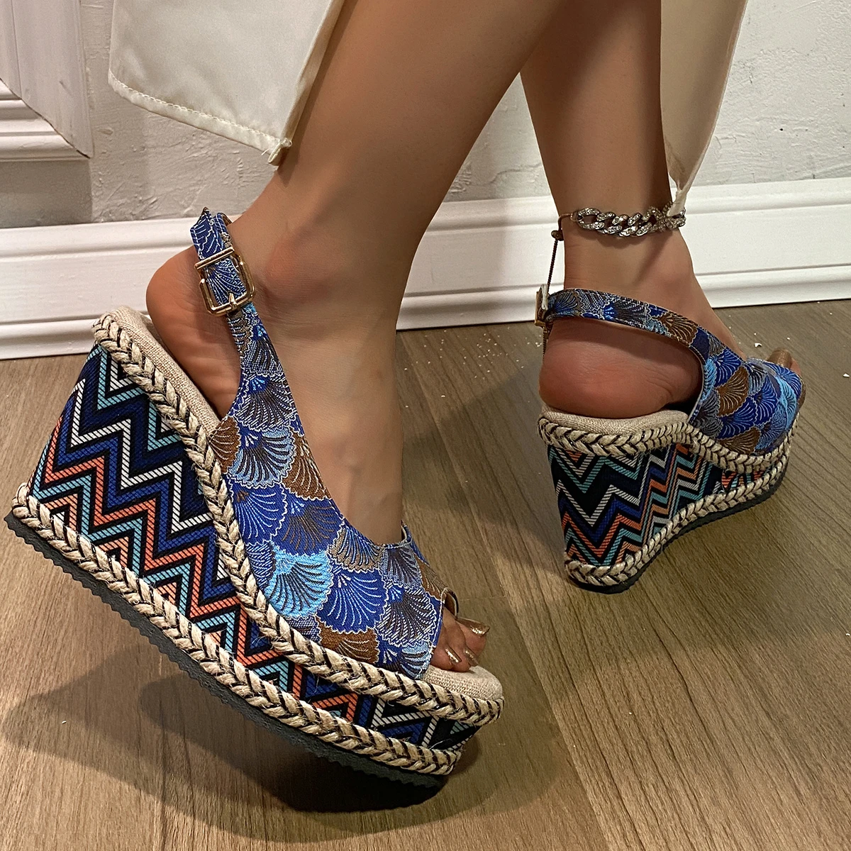 2024 New Women Sandals Fashion Sexy Shoes for Women High Heels Platform Shoes Wedges Sandals Designer Sandals Zapatos De Mujer