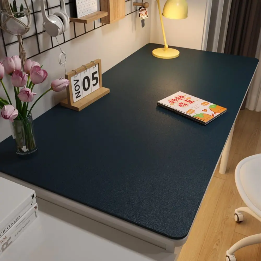 

Simple Protection Eye Student Desk Mat Leather Solid Color Coffee Table Mat Non-slip Oil-proof Computer Desk Mat