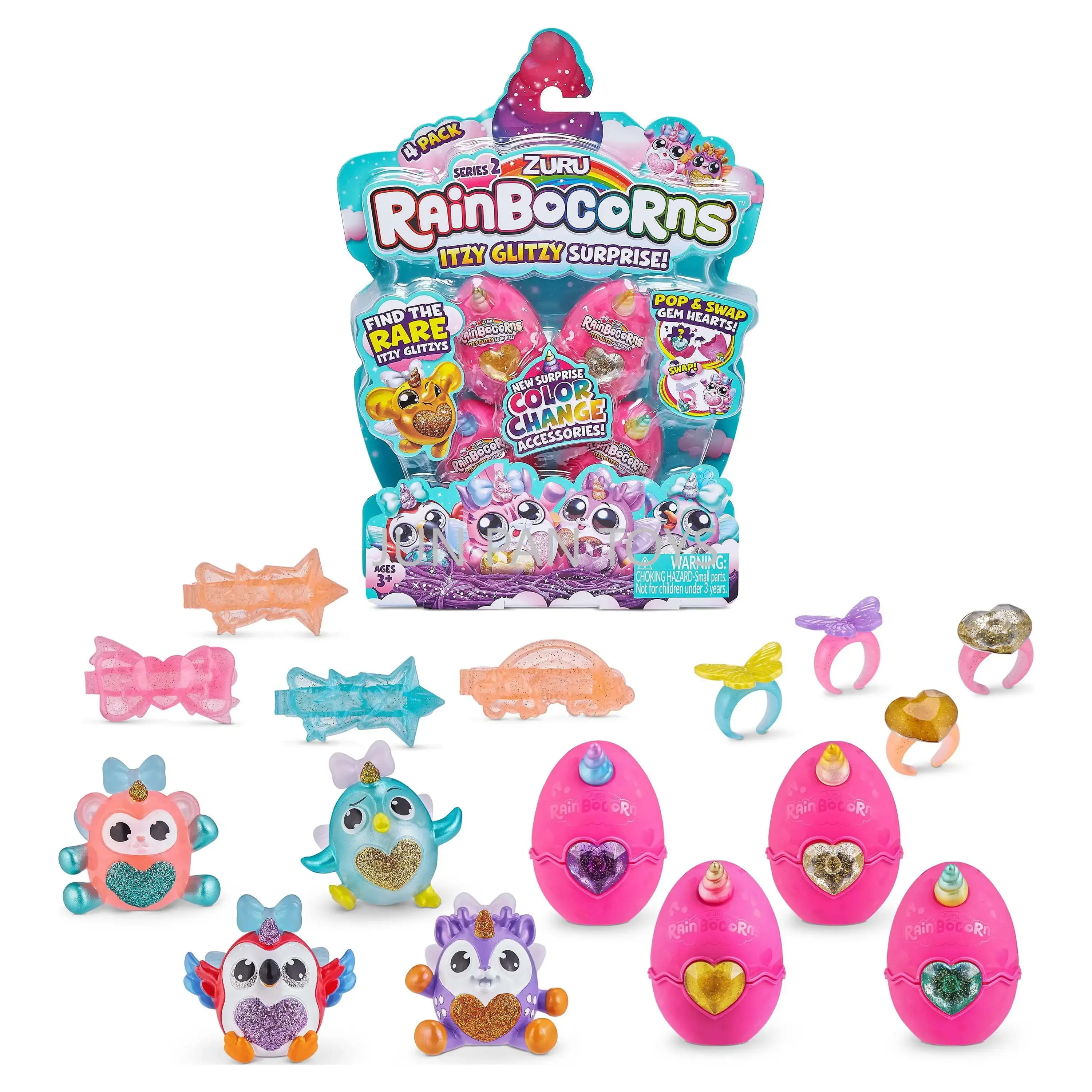 Rainbocorns Itzy Glitzy Surprise Series 2 Mini Animal Figure Model Collectible Children's Girl's Toys Mystery Birthday Gift Toys