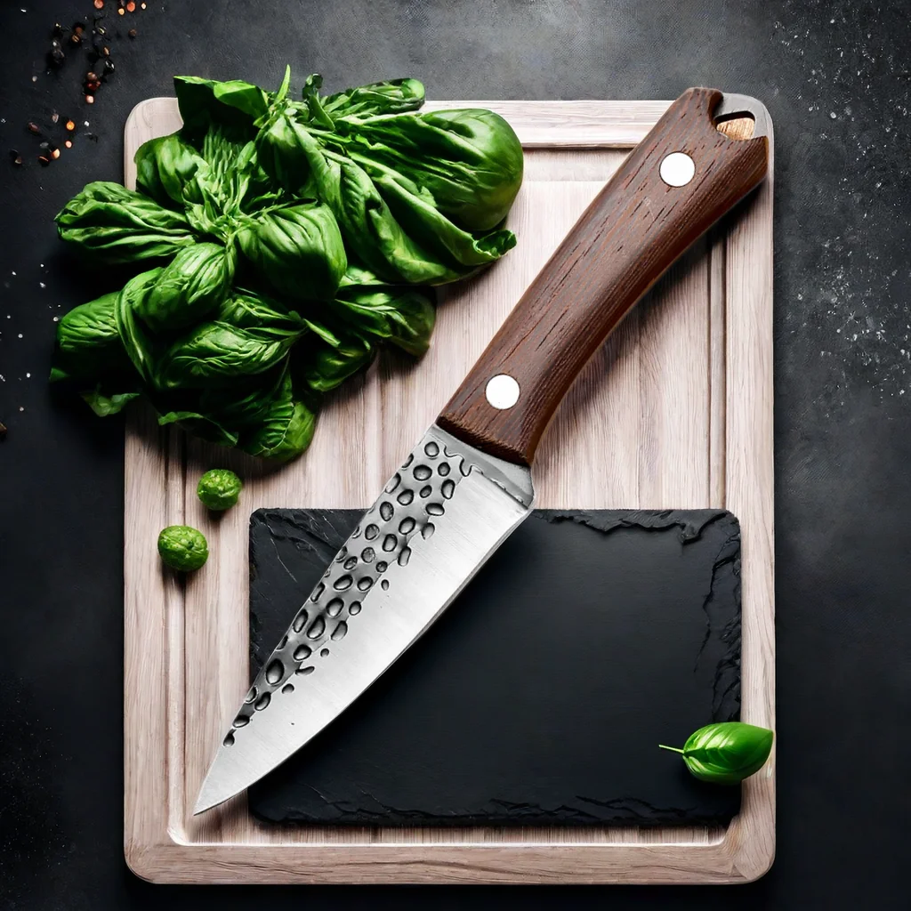 Stainless Steel Boning Knife Meat Cleaver Kitchen Knife Handmade Forged Chef\'s Knife for Household Wooden Handle Butcher Knife