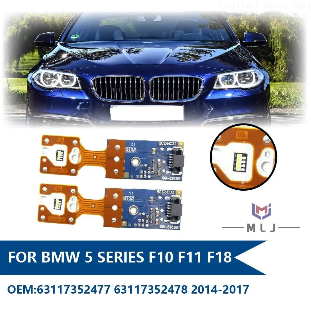 63117352477 63117352478 High Beam Turn Signal Auxiliary For 2014-2017 BMW 5 Series F10 F11 F18 LED Headlight White LightCar Chip