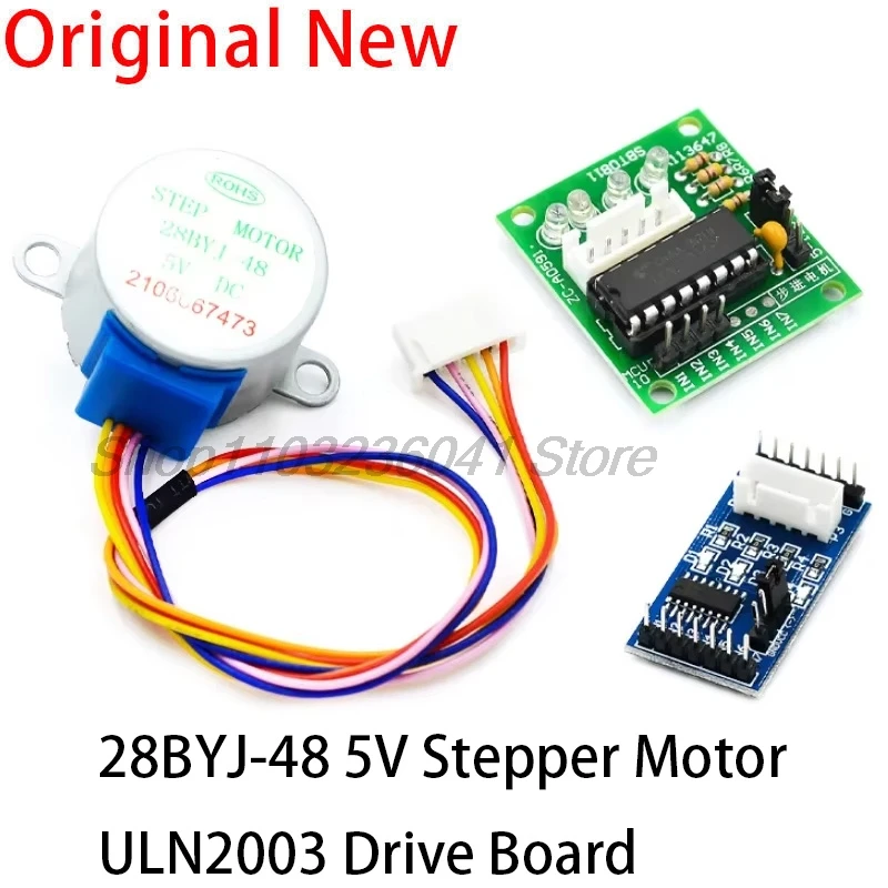 28BYJ-48 5V 4-Phase DC Gear Stepper Step Motor + Driver Board ULN2003 with drive Test Module Machinery Board for Arduino DIY Kit