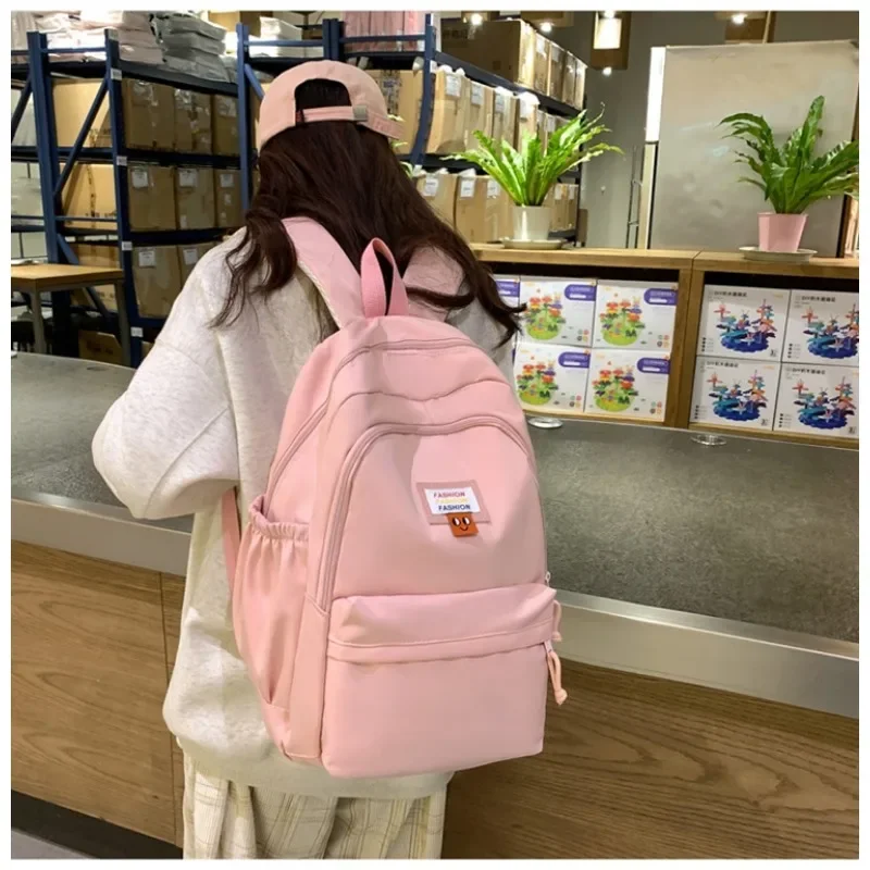 Japanese Style Schoolbag Large Capacity Cute Primary School Students High School Backpack Spine Almond Cake Backpack High Value