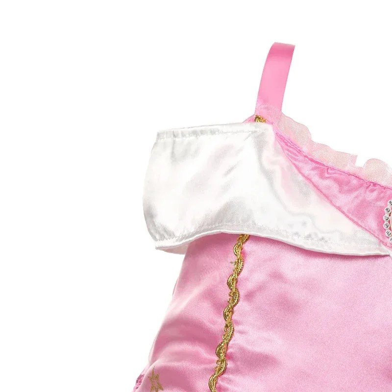 La Bella Durmiente Aurora princesa vestido de fiesta para niñas disfraz de Cenicienta de Halloween niños ropa de Rapunzel regalo de cumpleaños