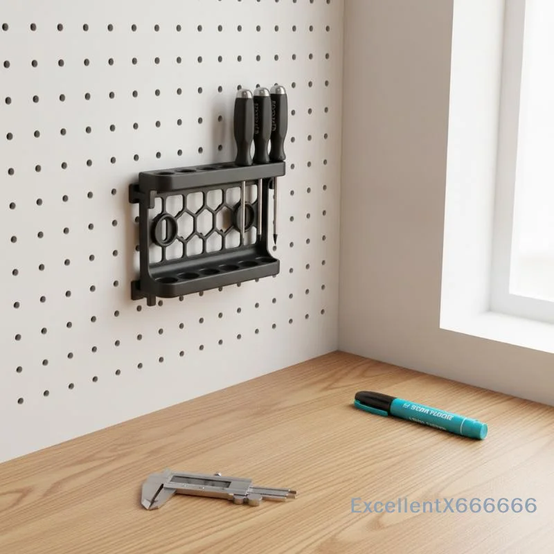 Pegboard Hanging Tool Organizer Wall Mount Lightweight Storage Set for Dorm Student Stationery Small Tool Storage