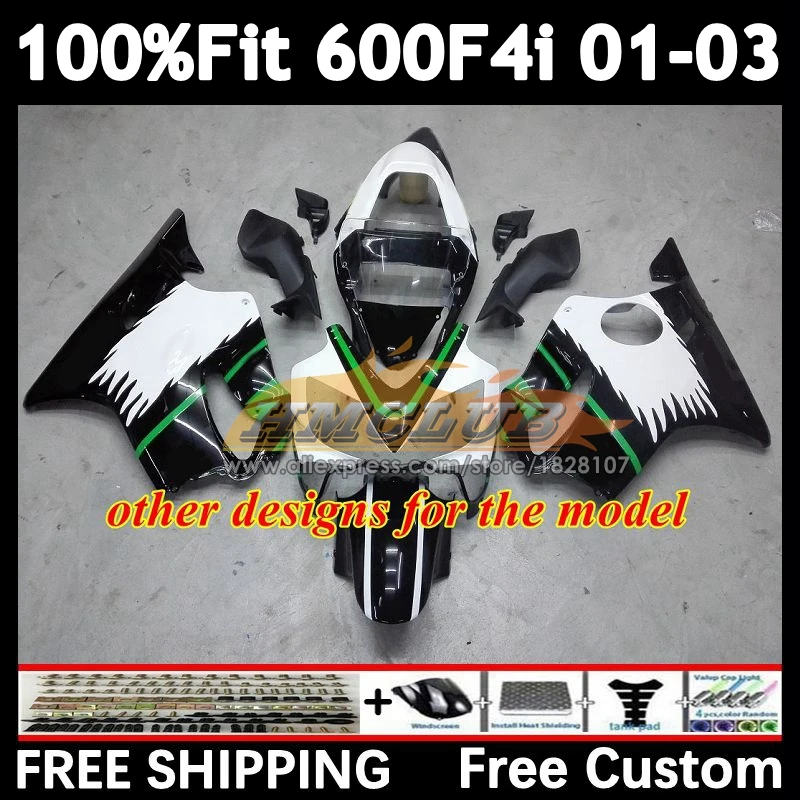 OEM Fairing For HONDA CBR 600 600F4i CBR600FS 52No.17 CBR600 F4i 01 02 03 factory red CBR600F4i 2001 2002 2003 Injection Bodys