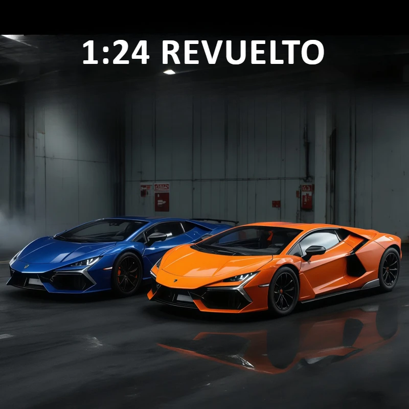 

1:24 Revuelto Supercar Alloy Metal Dieacst Model Car Sound And Light Children's Toy Car Collectibles Gift For Boy
