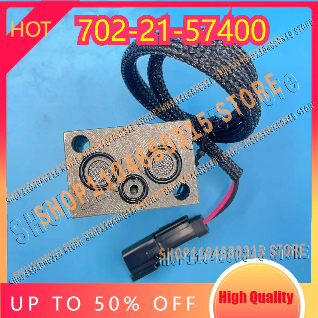

702-21-57400 Excavator for PC200-7 PC220-7 PC200-8 High Quality Hydraulic Pump Solenoid Pilot Valve