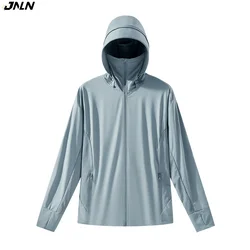 JNLN Unisex Summer Anti-UV Jacket Outdoor Quick Dry Sun Protection Windbreaker Men Women Hiking Camping Climbing Elasticity Coat