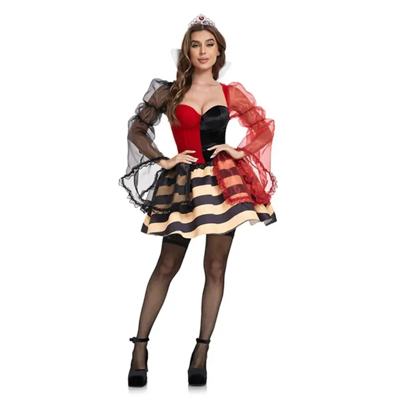 هالوين بوريم أنيمي آنا إلسا سندريلا الخوخ حسناء سنو وايت أرورا الأميرة تأثيري حلي حفلة تنكرية الملكة فستان بتصميم حالم